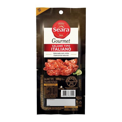 Salame tipo italiano fatiado Seara Gourmet 100g