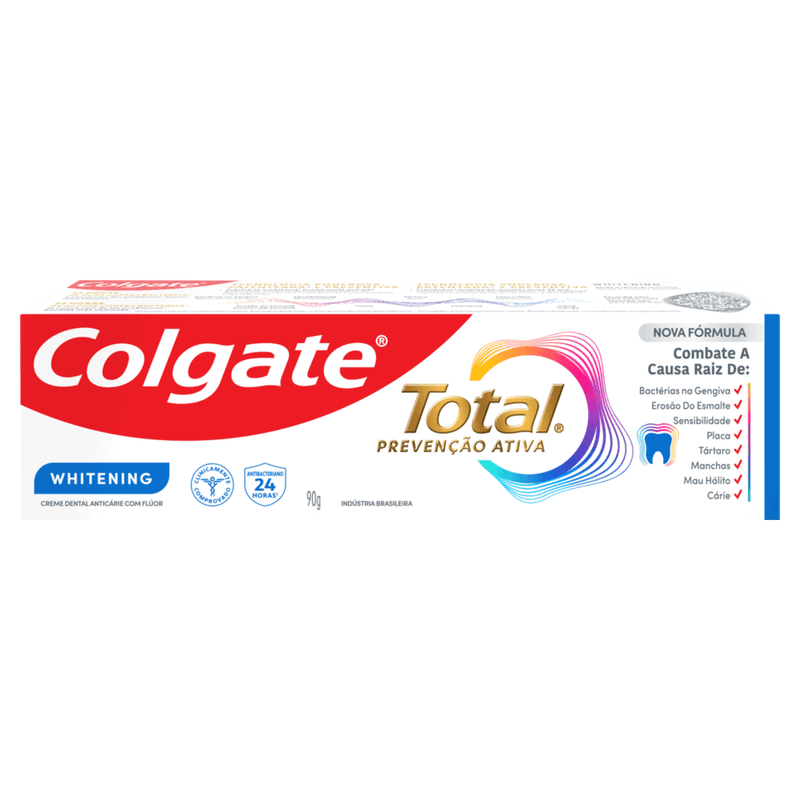 Creme-Dental-Whitening-Anticarie-com-Fluor-Colgate-Total-12-Caixa-90g