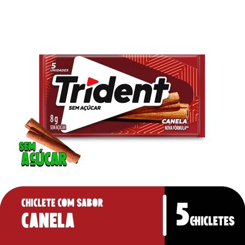 Chiclete Trident Canela sem açúcar