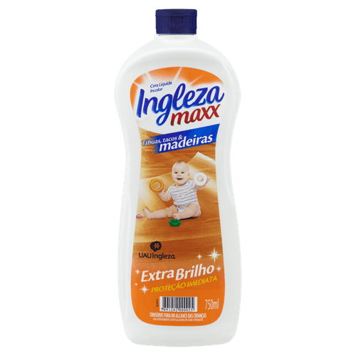 Cera Líquida Extra Brilho Incolor Ingleza Maxx Squeeze 750ml