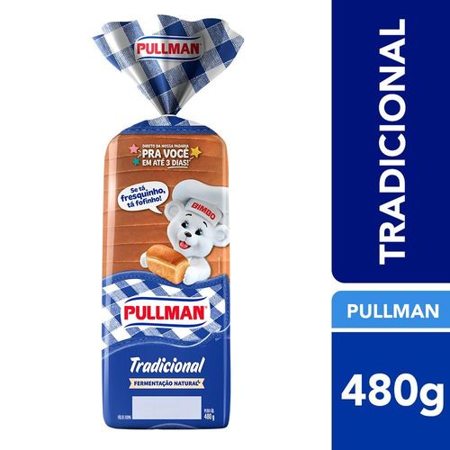 Pão de Forma Tradicional Pullman Pacote 480g