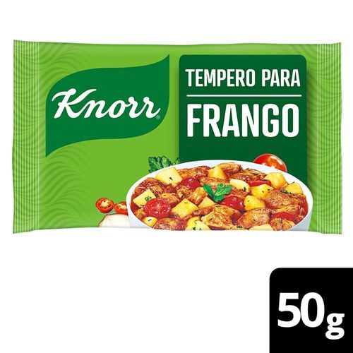 Tempero Pó para Frango Knorr Pacote 50g 10 Unidades de 5g Cada