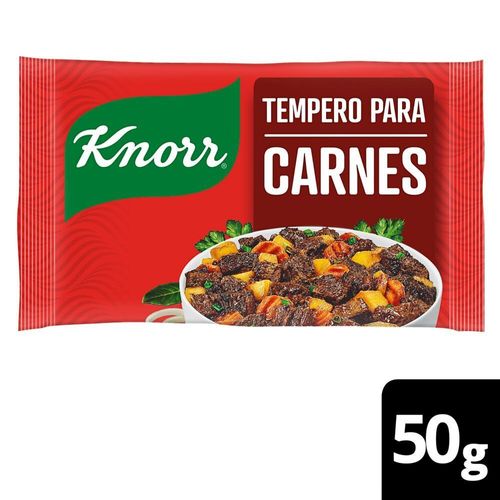 Tempero Pó para Carnes Knorr Pacote 50g 10 Unidades de 5g Cada