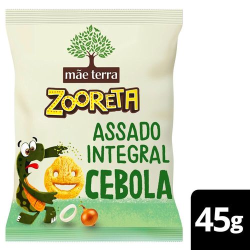 Salgadinho Orgânico Infantil Mãe Terra Zooreta Cebola 45gr