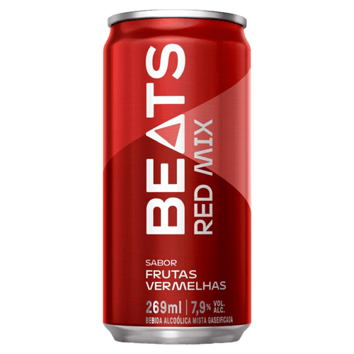 Bebida Mista Alcoólica Gaseificada Frutas Vermelhas Beats Red Mix Lata 269ml