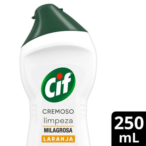 CIF Cremoso Limpeza Milagrosa Laranja para casa 250 ml