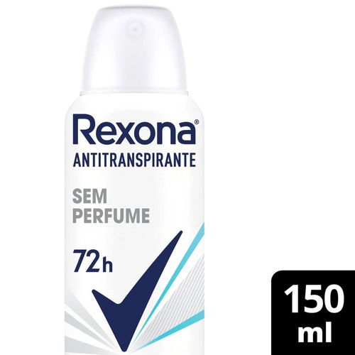 Antitranspirante Rexona Feminino Sem Perfume 150 ml