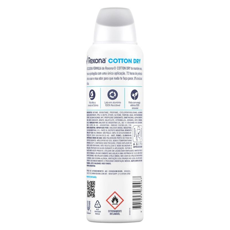 Antitranspirante-Rexona-Feminino-Cotton-Dry-150-ml