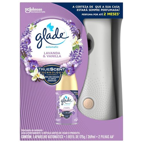 Desodorizador Glade Automatic Spray Aparelho + Refil Lavanda & Baunilha 269ml