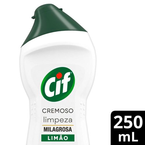 CIF Cremoso Limpeza Milagrosa Limão para casa 250 ml