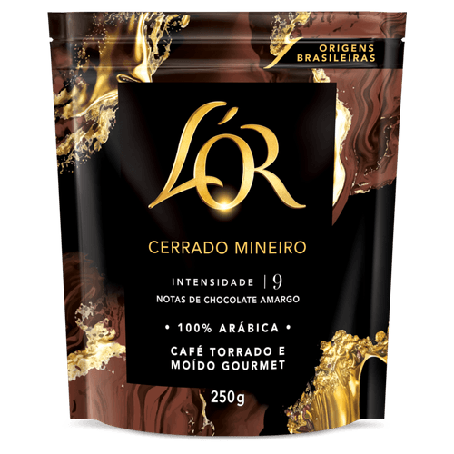 Café Torrado e Moído Cerrado Mineiro L'or Gourmet Pouch 250g