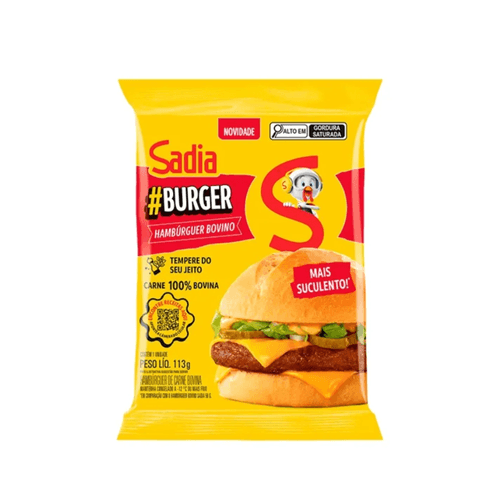 Hamburguer Bovino Sadia Burguer 113g