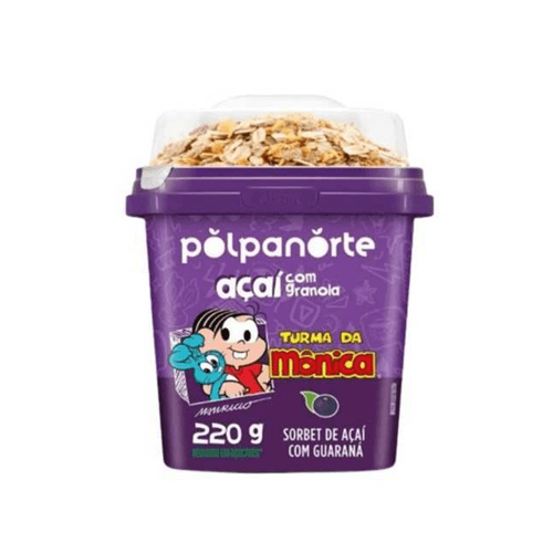 Creme de Açaí Tradicional com Granola Polpanorte 220g