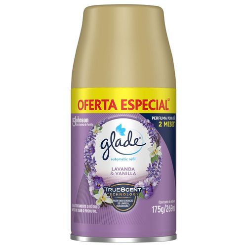 Desodorizador Glade Automatic Spray Refil Lavanda & Baunilha 269ml Oferta Especial