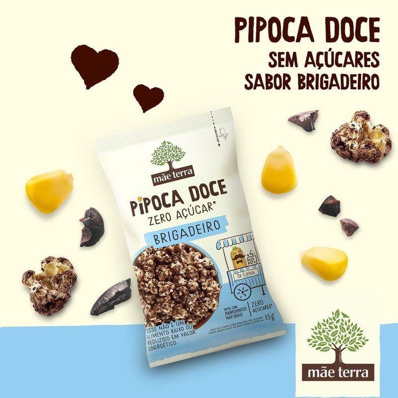 Pipoca-Pronta-Doce-Organica-Brigadeiro-Zero-Acucar-Mae-Terra-Pacote-35g