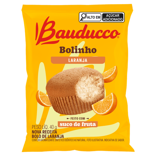 Bolinho Laranja Bauducco Pacote 40g