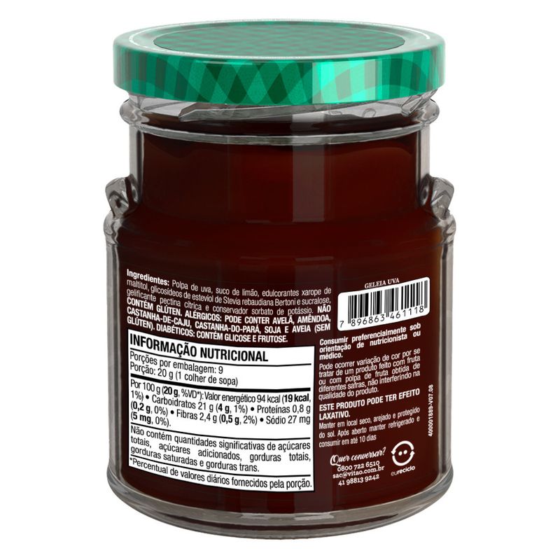 Geleia-Uva-sem-Adicao-de-Acucar-Vitao-Vidro-200g