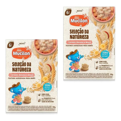 Seleção da Natureza Cereais Banana e Maçã 100g