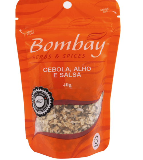 CONDIMENTO BOMBAY ALHO/SALSA/CEBOLA 40G