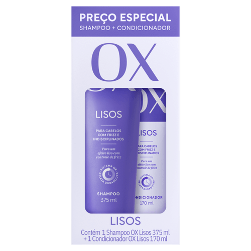 KIT OX SH 375ML+CO 170ML LISOS PREÇO ESPECIAL