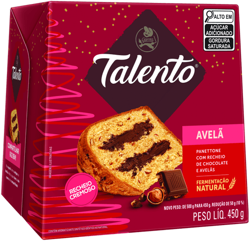 PANETTONE NESTLE 450G  CX TALENTO/AVELA