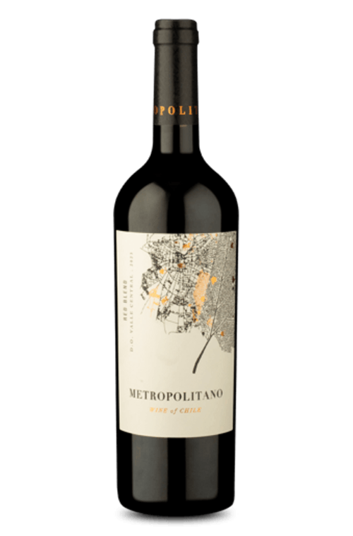 VINHO CHILENO TINTO SECO METROPOLITANO RED BLEND GARRAFA 750ML