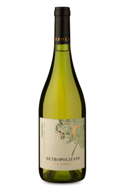 VINHO CHILENO TINTO SECO METROPOLITANO CHARDONNAY GARRAFA 750ML