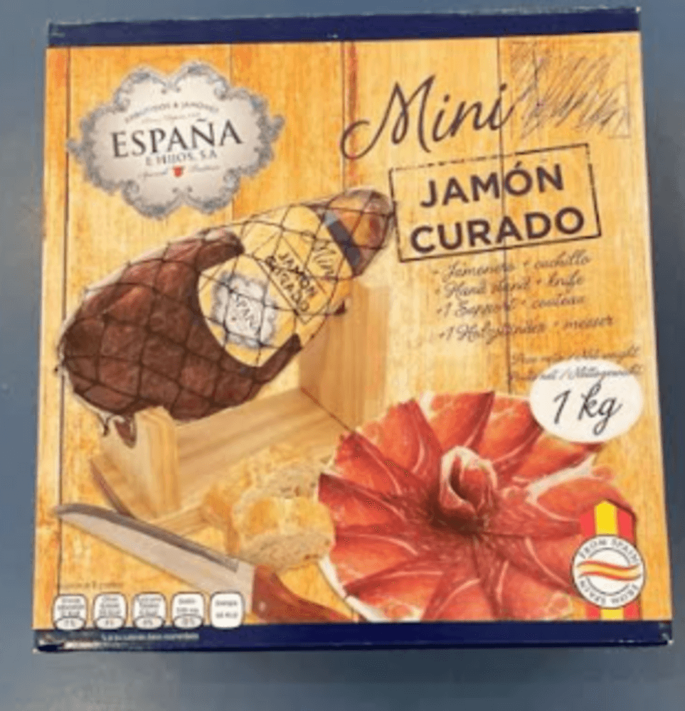 KIT MINI JAMON ESPANA 1KG CURAD