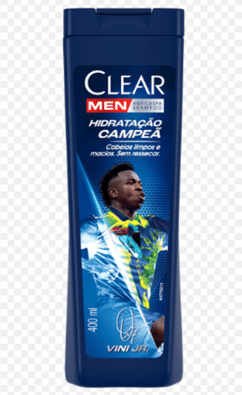 Shampoo Anticaspa Clear Hidratação Campeã by Vini Jr 400 ml