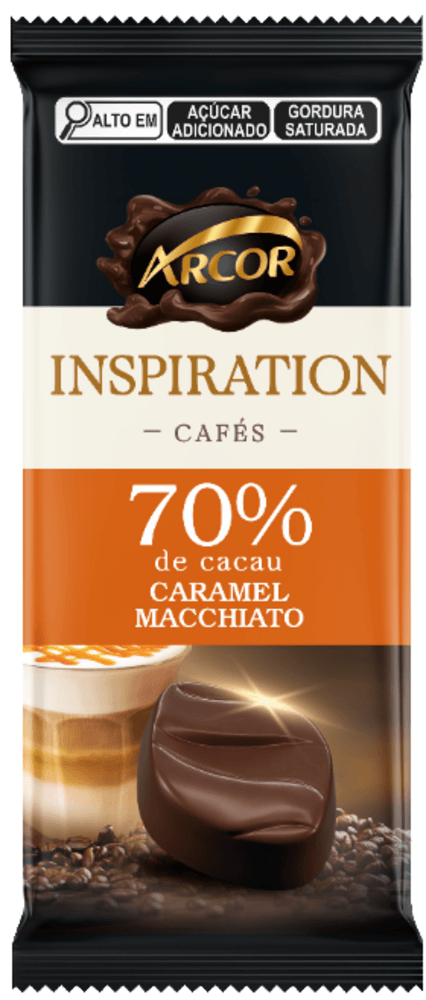 CHOC BARRA INSPIRATION ARCOR 80G CARAMELO