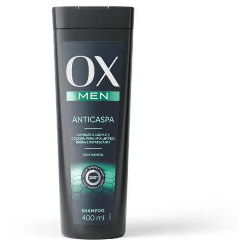 SHAMPOO OX MEN 400ML ANTICASPA