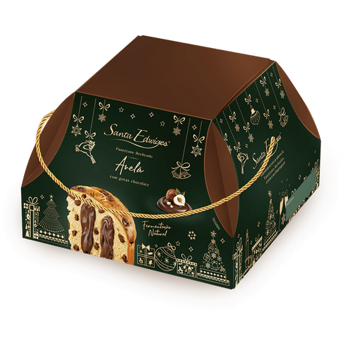 PANETTONE STA EDWIGES RECH CHOCOLATE E AVELÃ 800G