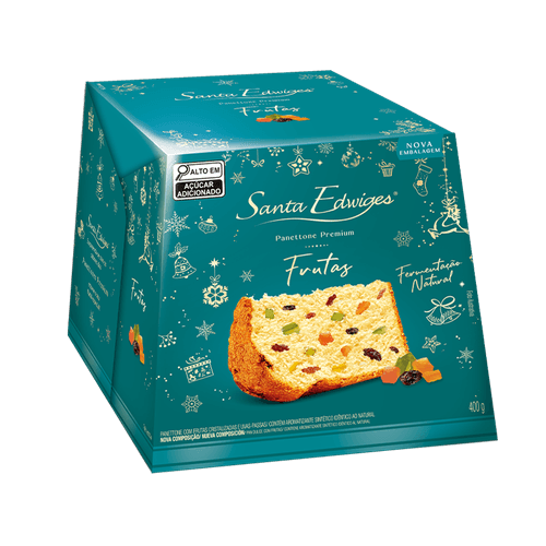 PANETTONE STA EDWIGES PREMIUM FRUTAS CRISTALIZADAS 400G