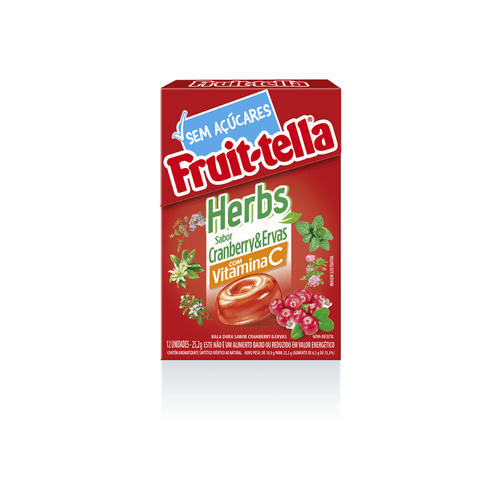 BALA DURA FRUIT-TELLA HERBS 25,2G CRANBERRY