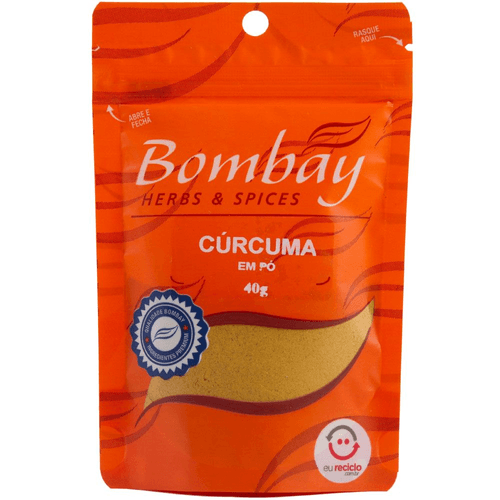 Cúrcuma Pó Bombay Herbs & Spices Pouch 40g