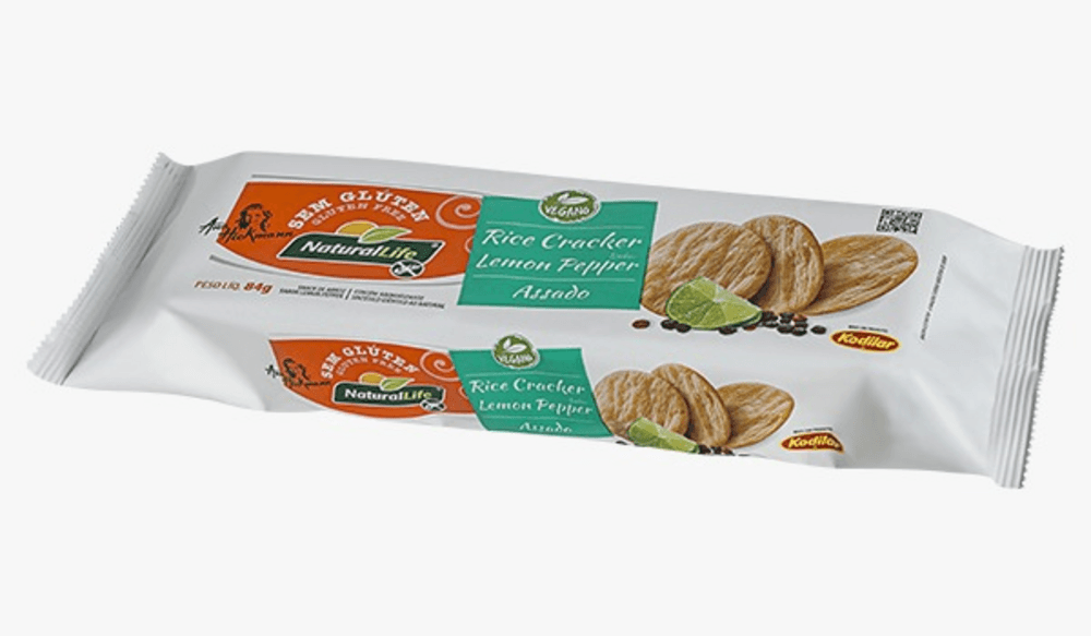 SNACK RICE CRACKER NATURL LIFE 84G LEMON PEPPER