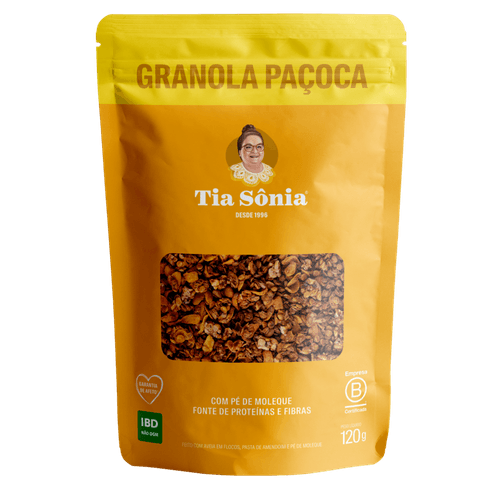 GRANOLA TIA SONIA 120G- PAÇOCA POUCH.