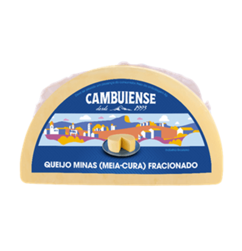 Queijo Minas Cambuiense Meia Cura Fração 1Kg