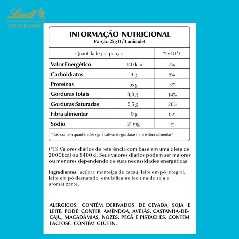 Chocolate-Lindt-Gold-Bunny-Branco-100g