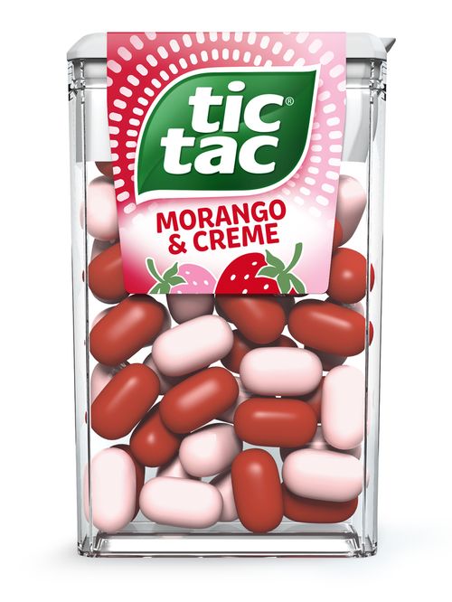 Tic Tac Pastilhas Sabor Morango e Creme 14,5g