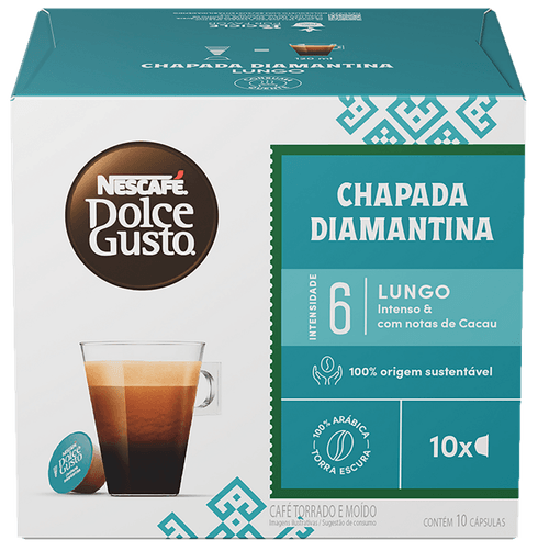 Cápsula de Café Dolce Gusto Chapada Diamantina 10 Capsulas 60g