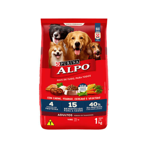 Ração Cães Frango e Vegetais 1kg Alpo