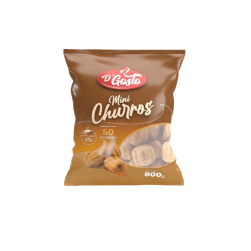Mini Churros Dgosto 800g  Pacote Doce De Leite