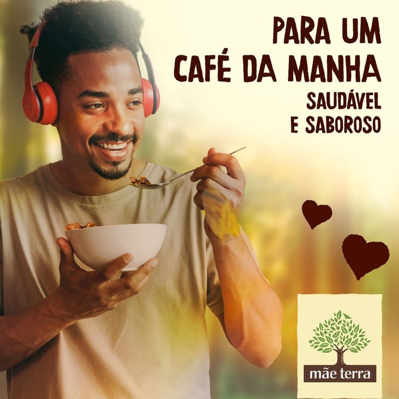 Granola-Mistura-de-Flocos-de-Cereais-Integrais-Sementes-Chia-Linhaca-Gergelim-e-Cacau-Mae-Terra-Pacote-800g