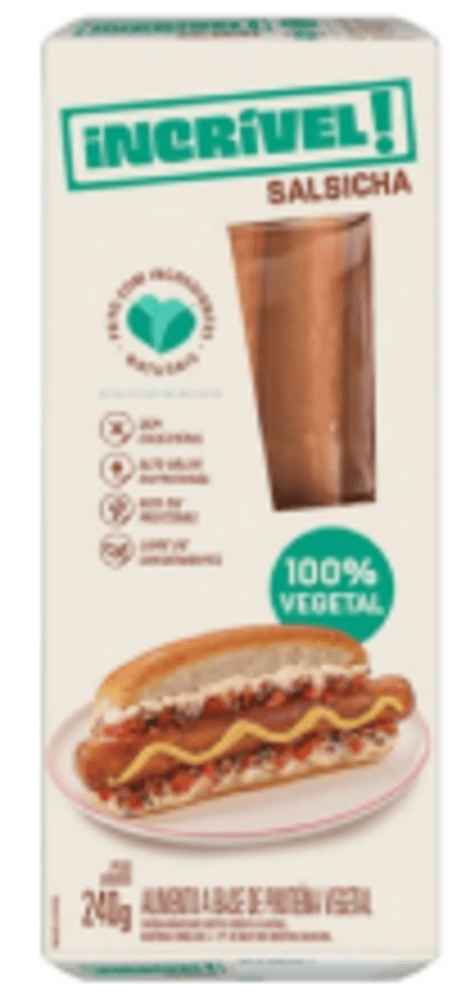 Salsicha Incrível! 100% Vegetal 240g