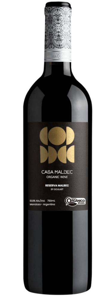 Vinho Argentino Orgânico Casa Malbec Reserva By Goulart 750ml