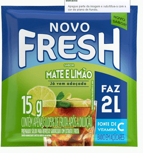 Refresco em pó Fresh Mate Limão 15g