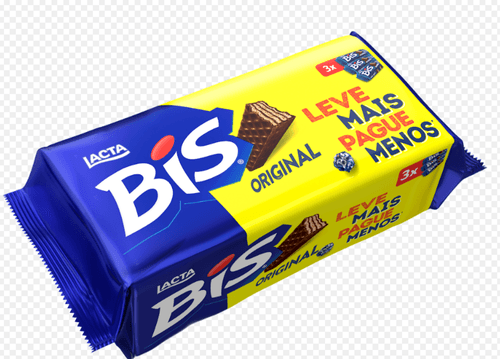 Bis Original Ao Leite - Kit com 3 unidades de 100,8g