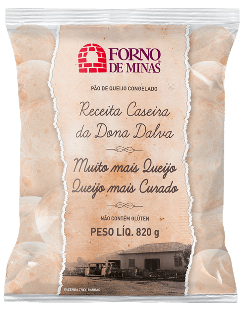 Pão de Queijo Congelado Forno de Minas Pacote 820g