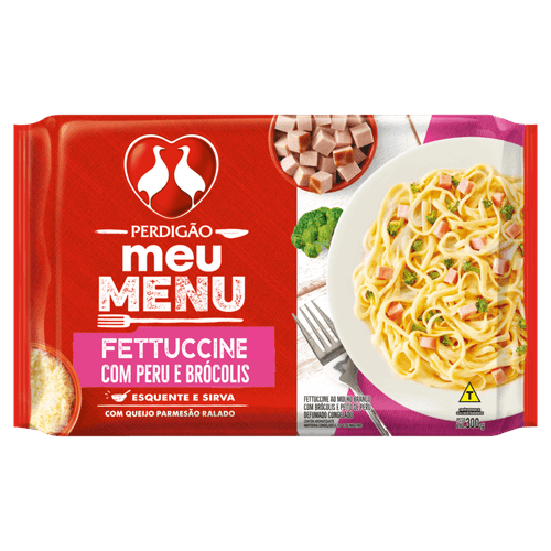 Fettuccine Com Peru E Brócolis Meu Menu Perdigão 300G